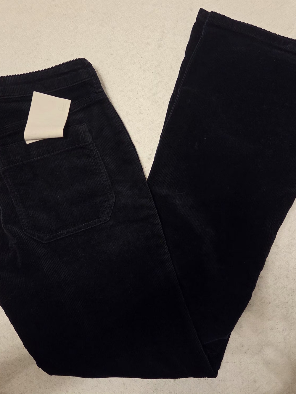 Pilcro Black Straight-Leg Corduroy Jeans